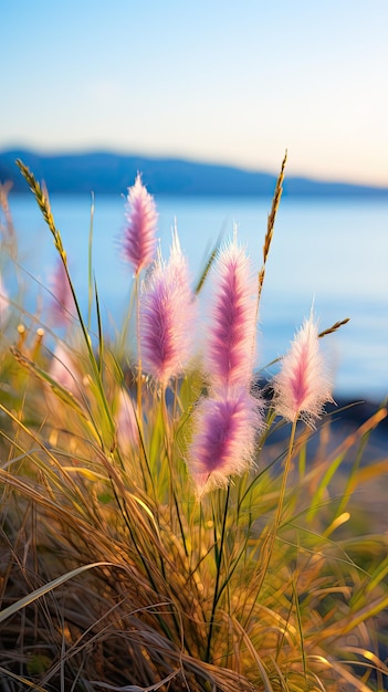 Blumen Fokus Sonnenuntergang Ruhe Anmut Landschaft Zen Harmonie Ruhe Einheit Harmonie Fotografie