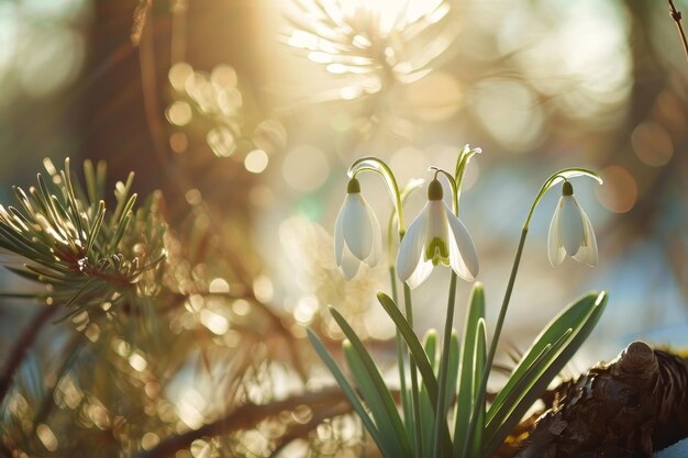 Blumen für den ersten Frühling