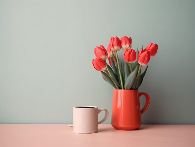 Foto blumen-geschenkkomposition für besondere feiern mit kopierplatz