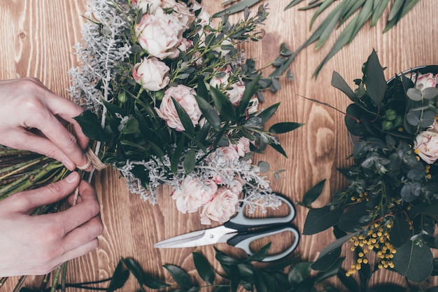 Blumen Lieferung Konzept