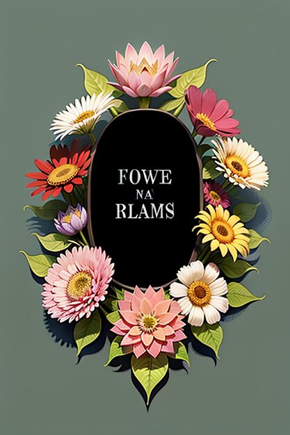 Blumen Text Werbeplakat Propaganda Cover Design Banner Wallpaper Hintergrund Illustration