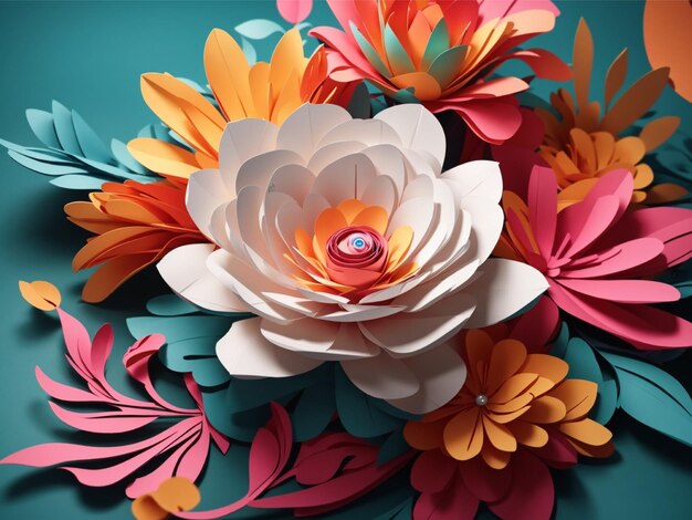 Blumen-Wallpaper-Design generiert von ai