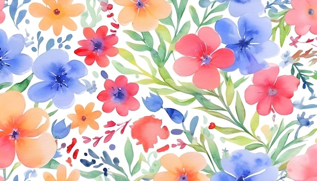 Blumen-Wasserfarben-Hintergrund