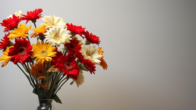 Blumenarrangement mit Blütenband, Vase, Blumenstrauß, Rosenkranz, dekorative Vase, blumenartiges Dekor, Bouquet