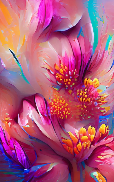 Blumenbeschaffenheit des abstrakten Hintergrundes der digitalen Illustration