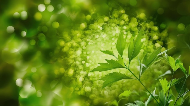 Blumenblatt-Hintergrund Bokeh verschwommener grüner Hintergrund