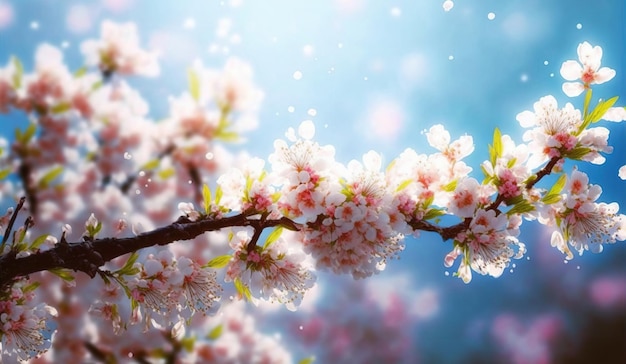 Blumenblumenfrühling abstrakter Hintergrund der Kirschblütenblume im Frühjahr