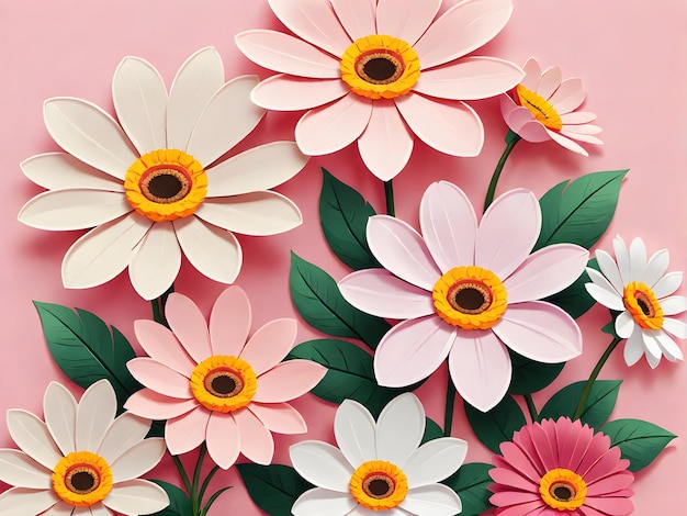 Blumendekorative Blumen Blumenstrauß Garten Blumenmuster Hintergrund mit sanften Farben