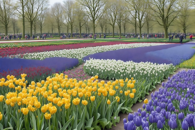 Blumengarten Keukenhof Lisse in den Niederlanden