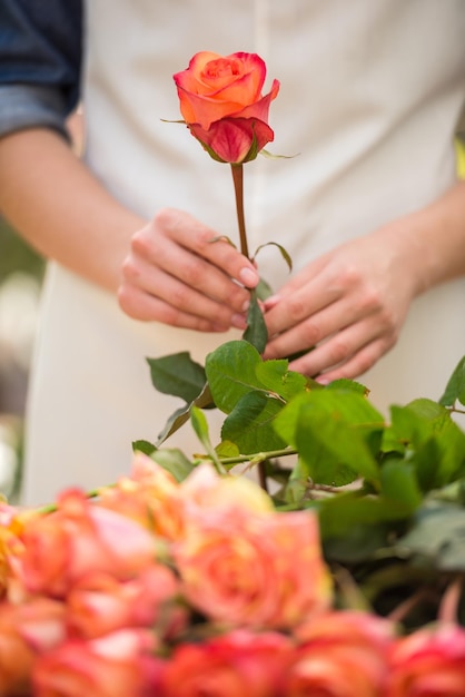 Foto blumenhändler