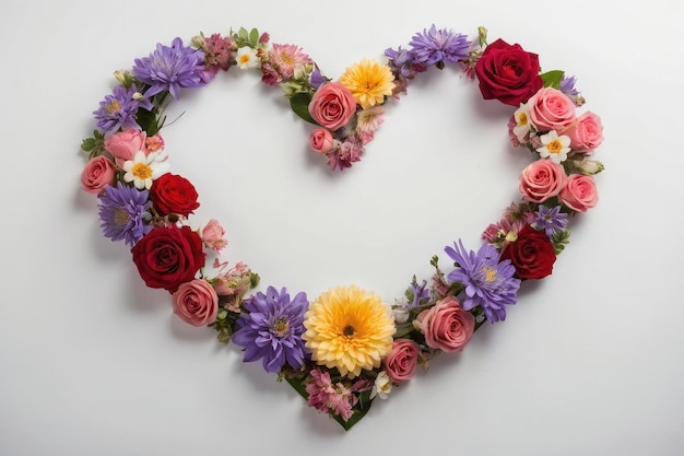 Blumenherz als Symbol für Liebe