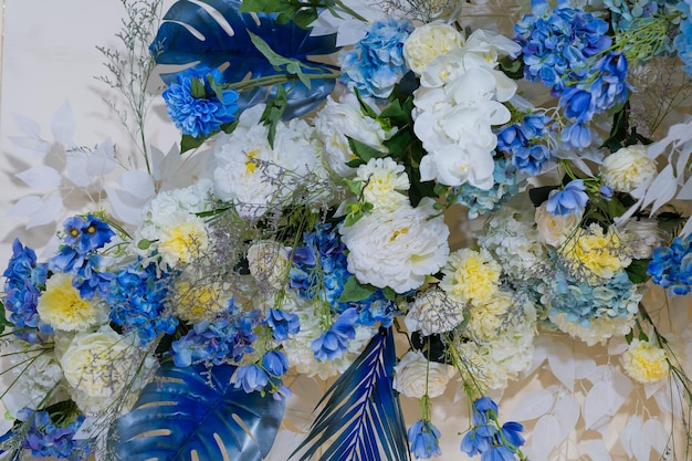 Blumenhintergrund bunter Hintergrund frische Rosenkulisse Hochzeit Blumenstrauß