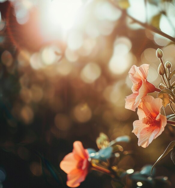 Blumenhintergrund im Freien mit Textraum