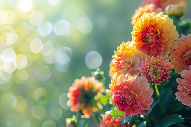 Blumenhintergrund im Freien mit Textraum