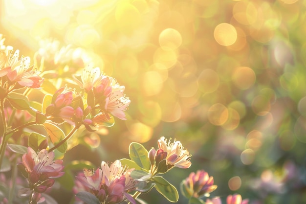 Blumenhintergrund im Freien mit Textraum