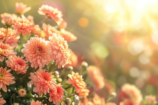 Blumenhintergrund im Freien mit Textraum