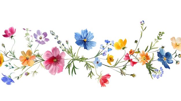 Blumenillustration in Aquarell