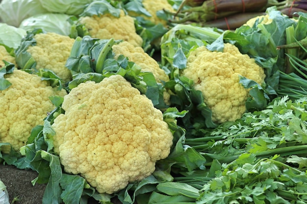 Blumenkohl auf dem Markt