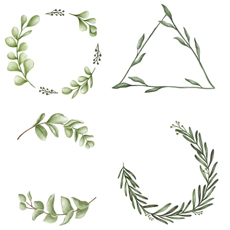 Foto blumenkranz-satz durchsichtig png