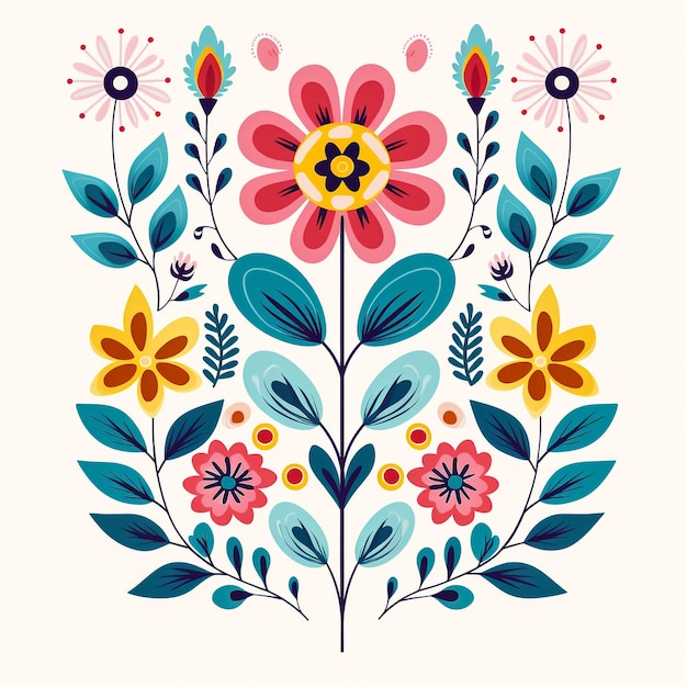 Blumenmuster-Kunst-Illustrationsdesign