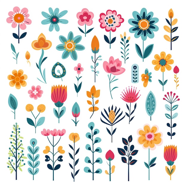 Blumenmuster-Kunst-Illustrationsdesign