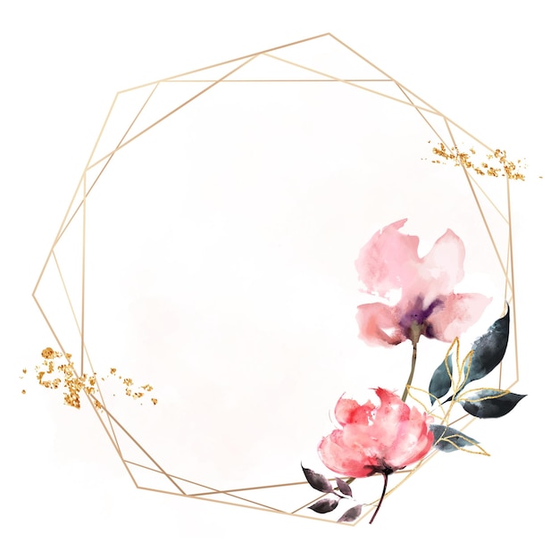 Blumenrahmen png-Aufkleber rosa pastellfarbenes ästhetisches Design