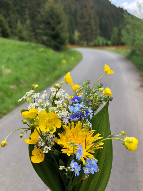 Foto blumensträuße im frühling