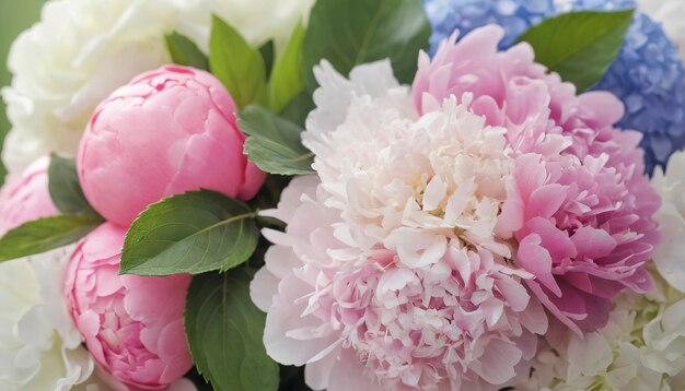 Blumenstrauß aus der Nähe Freudige Stimmung ein Geschenk von einem geliebten Sommerblumen