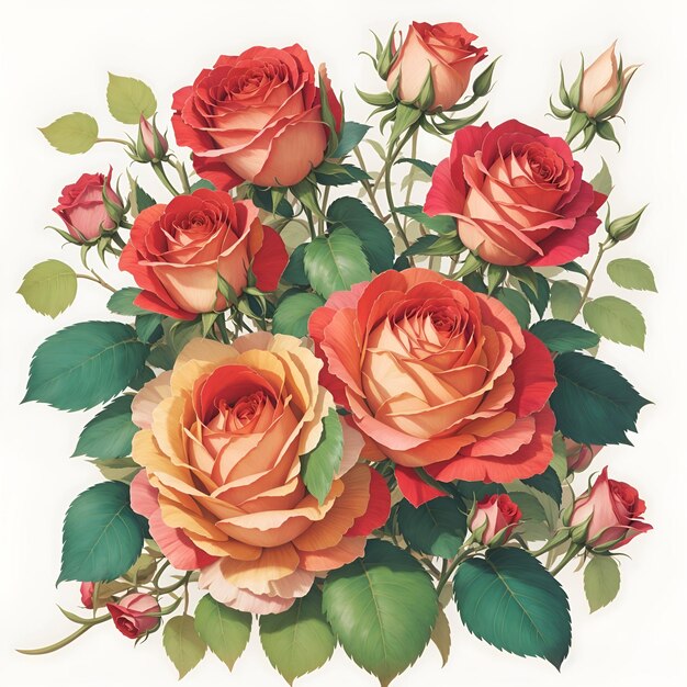 Blumenstrauß aus Rosen