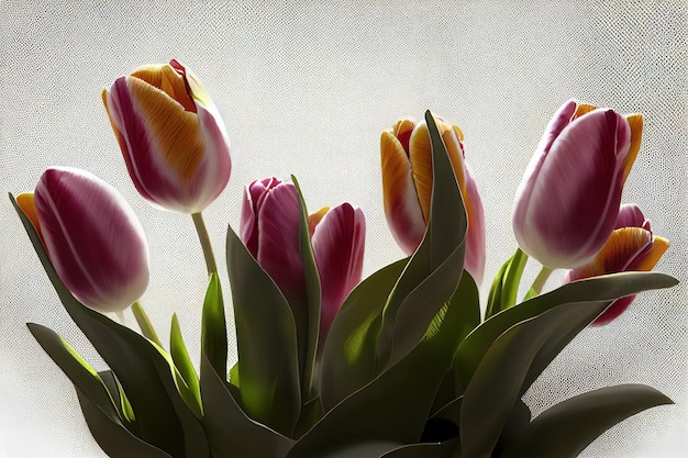 Blumenstrauß aus Tulpen Urlaubskarte Desktop-Hintergründe schöne Blumen