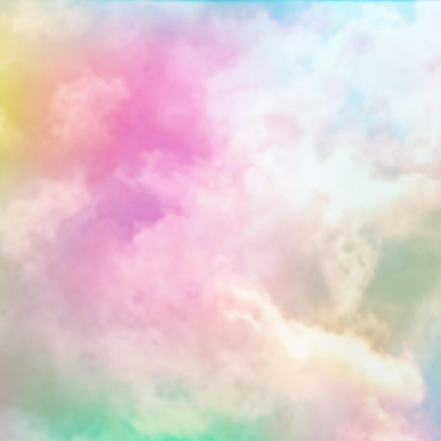 Foto blur cloud rainbow papel digital