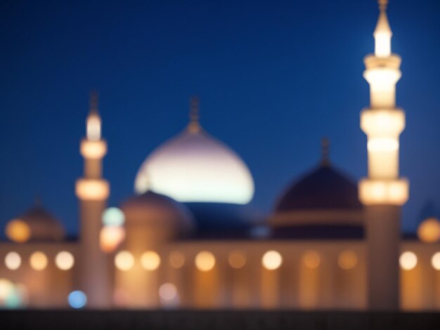 Foto blur mosque bokeh-hintergrund