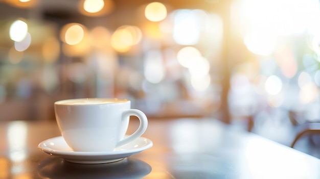 Blur- oder Defocus-Bild von Café oder Cafeteria zur Verwendung als Hintergrund-Generative KI