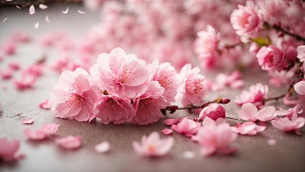 Blush of Blossoms Pétalas rosas e Sakura Serenity