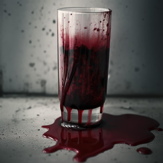 Blut im Glas generative ai