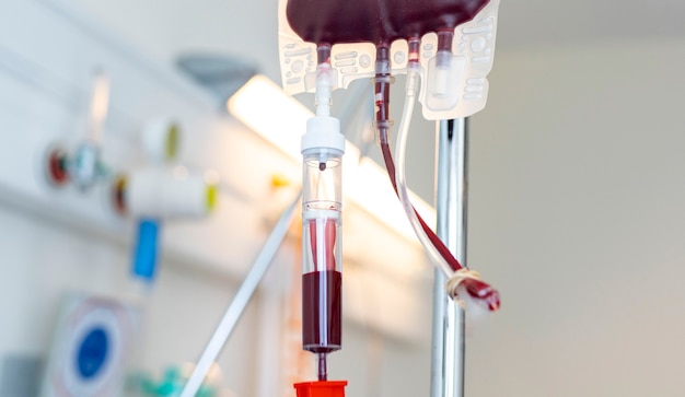 Blut zur Transfusion auf einer Intensivstation