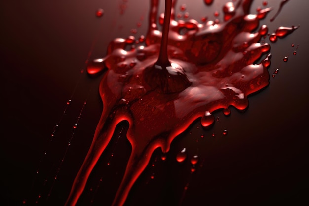 Blutszene mit roten, blutigen Schwingungen