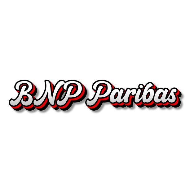 Foto bnpparibas text 3d silber rot schwarz weiß hintergrund foto jpg