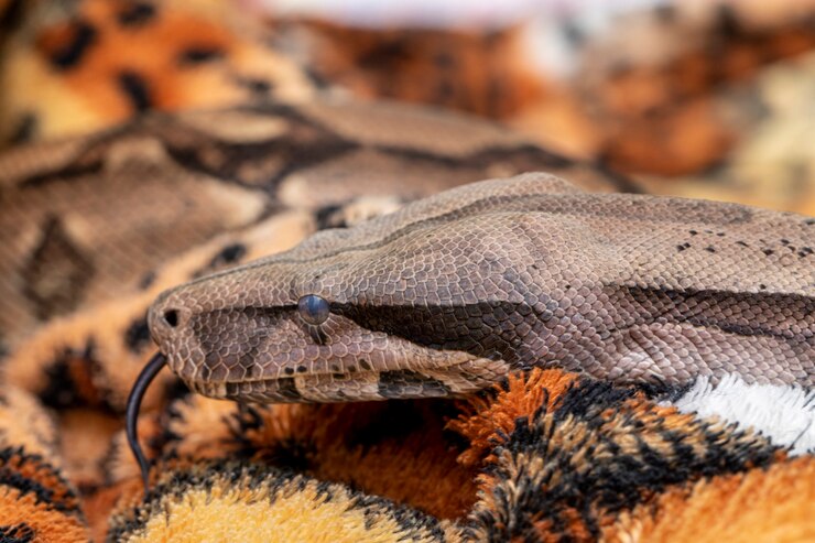 Foto boa constrictor (boa constrictor constrictor).