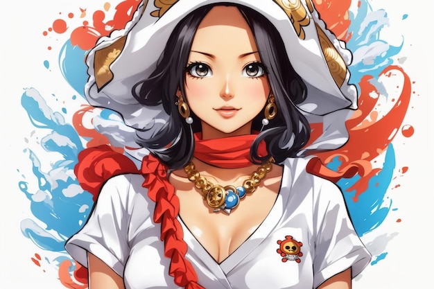 Boa Hancock One Piece anime Kuja Piratas Senhor da Guerra do Mar Serpente Princesa Imperatriz da Amazônia Li