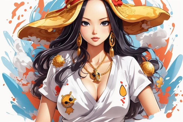 Boa Hancock One Piece Anime Kuja Piraten Kriegsherr der See Schlange Prinzessin Kaiserin der Amazonas Li