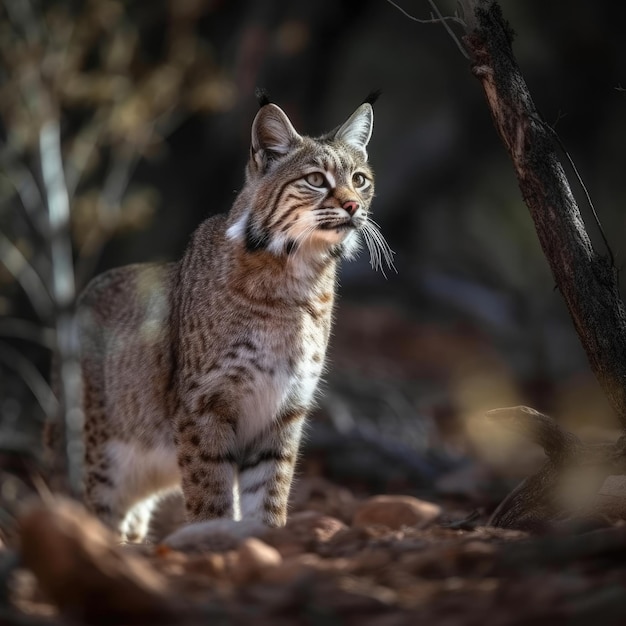 Bobcat em IA geradora de habitat natural