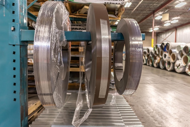 Bobina de rollos de metal de acero en la industria de la fábrica de techos de metal