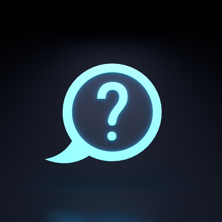 Foto bocadillo de diálogo de chat con ilustración de renderizado 3d de signo de interrogación