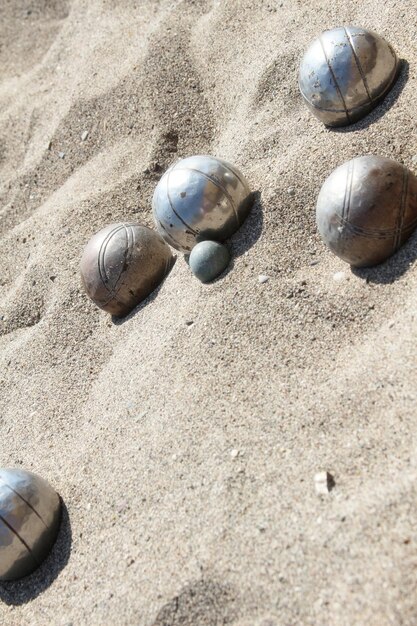 Boccia spielen im Sand