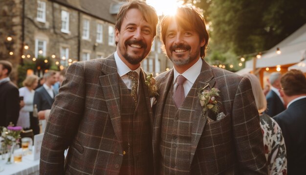 La boda de dos hombres homosexuales