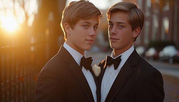 Foto la boda de dos hombres homosexuales