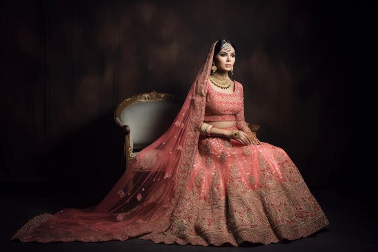 boda de moda indain novia con traje lehenga
