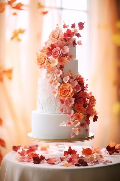 Boda en otoño en una paleta de colores tradicional