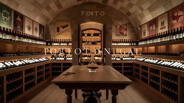 Foto la bodega de vino de porto